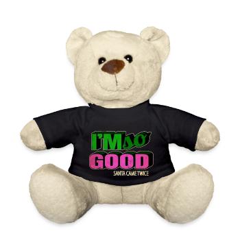 Beards Funny Gym Dinosaur Fan Beard Gang Quote - Teddy Bear - black - Front