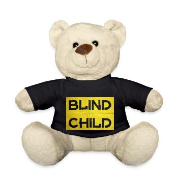 Blindes Kind - Teddy - Schwarz - Vorne