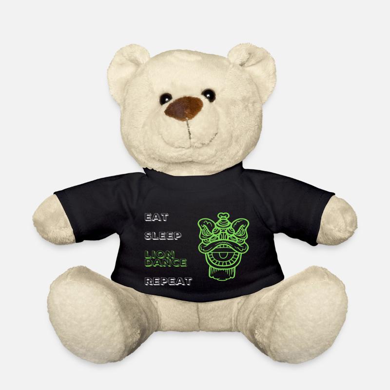 Eat Sleep Lion Dance Repeat - Teddy - Schwarz