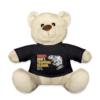Désolé ne peut pas drôle saison de piégeage de castor pour un - Nounours - noir - Devant