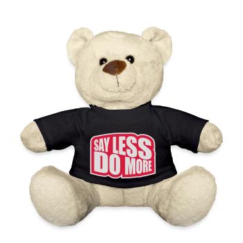 Dire moins faire plus - Nounours - noir - Devant