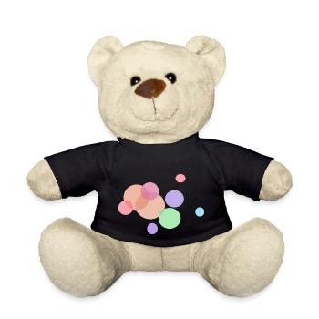 bunte Punkte - Teddy - Schwarz - Vorne