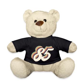 85ème anniversaire vintage - Nounours - noir - Devant