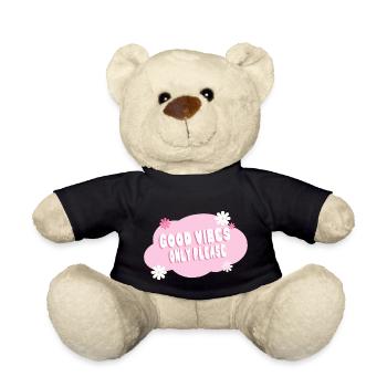 Good vibes only please - Teddy - Schwarz - Vorne