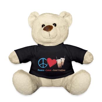 Peace Love Café glacé Super café glacé pour - Nounours - noir - Devant