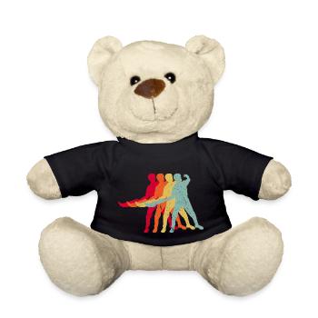 Jai Alai Sport Jai Alai Player - Teddy Bear - black - Front