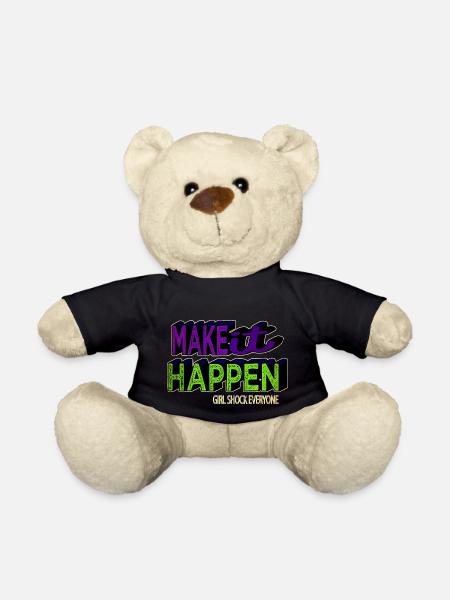 when there birthday present idea gift idea - Teddy - Schwarz