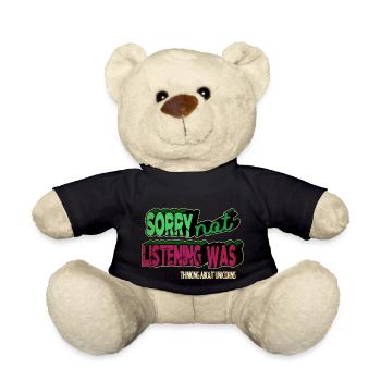 birthday gift christmas happy cool funny quote - Teddy - Schwarz - Vorne