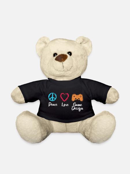 Peace Love Game Design - Nounours - noir