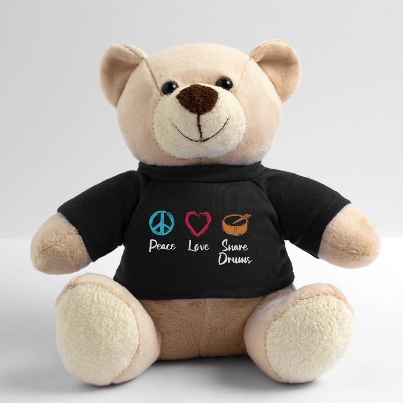 Peace Love Drum Teddy Bear