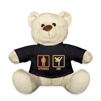 Kickboxer stick figures - Teddy Bear - black - Front