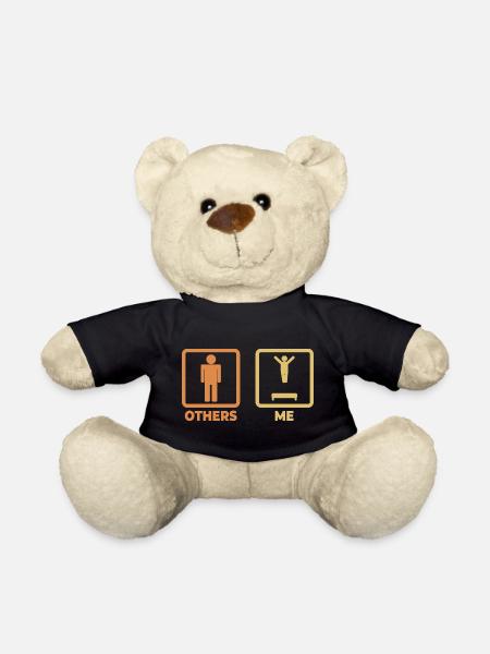 Figurine de bâton de trampoline - Nounours - noir
