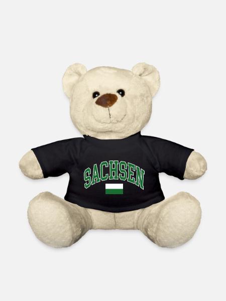 Sachsen Flagge - Teddy - Schwarz