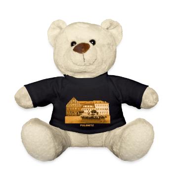 Pulsnitz Rathaus Markt Sachsen Lebkuchen - Teddy - Schwarz - Vorne