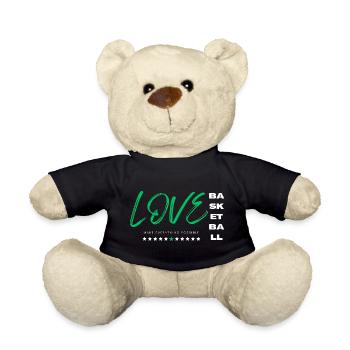 Ich liebe Basketball Grün - Teddy - Schwarz - Vorne