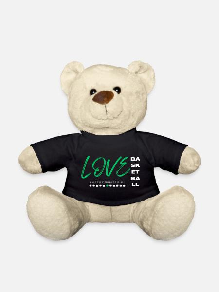 Love basketball green - Teddy Bear - black
