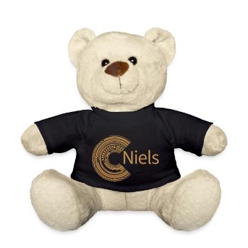 Für Niels - Teddy - Schwarz - Vorne