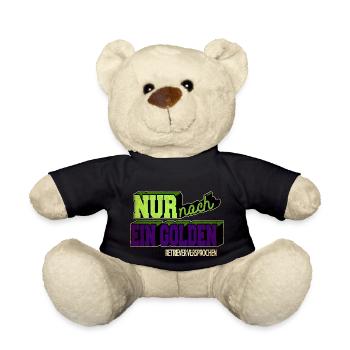 geburtstagsgeschenkidee dogge spruch lustig - Teddy - Schwarz - Vorne