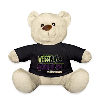 geek humor fliegen legen geschenk bday - Teddy - Schwarz - Vorne