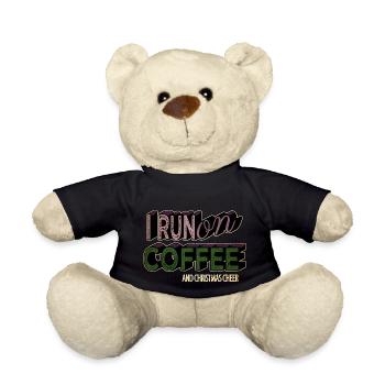 beach holiday fairy tail dinosaur gift beach - Teddy Bear - black - Front