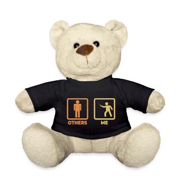 Fechter Strichmännchen - Teddy - Schwarz - Vorne