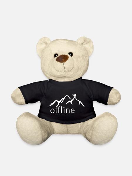 Wandern und Berg mit Gams - Teddy - Schwarz