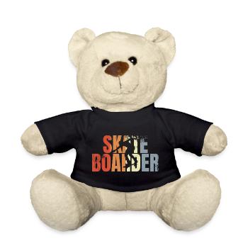 Retro Skateboarder - Teddy - Schwarz - Vorne