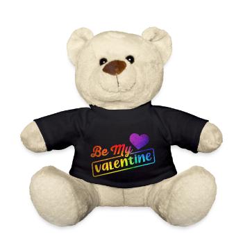 Liebe mich Valentinstag Alles Gute zum Valentinstag Valentinstag - Teddy - Schwarz - Vorne