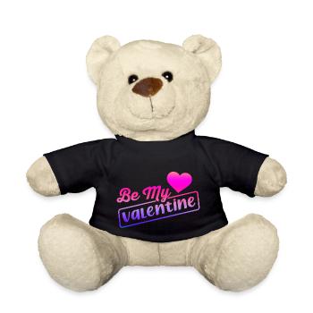 Liebe mich Valentinstag Alles Gute zum Valentinstag Valentinstag - Teddy - Schwarz - Vorne