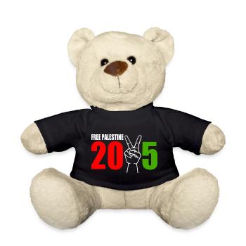 Free palestine 2025 - Teddy - Schwarz - Vorne
