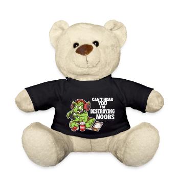 Ich kann dich nicht hören, ich zerstöre Noobs - Teddy - Schwarz - Vorne
