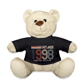 Vintage 1998 Cadeau Anniversaire - Millésime 1998 - Nounours - noir - Devant
