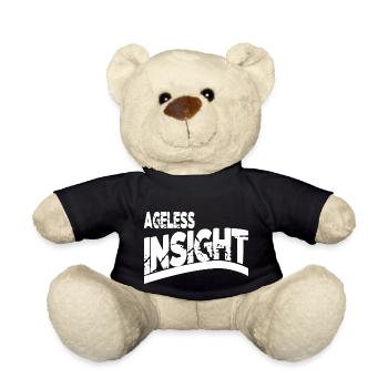 mind power sayings statement happy quote awesome - Teddy Bear - black - Front