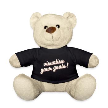 Visualisez vos objectifs Motivation Mentalité Chemise - Nounours - noir - Devant