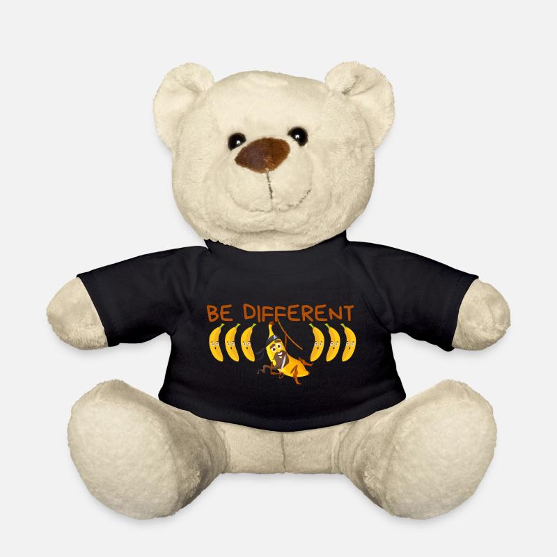 BE DIFFERENT Banane / Sei anders Banane - Teddy - Schwarz