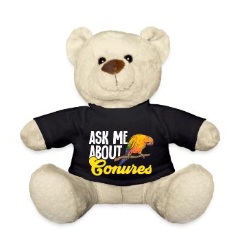 Parakeet, Parrot, Parakeet, Bird - Teddy Bear - black - Front