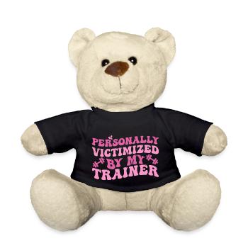 Personally Victimized By My Trainer, Funny Fitness - Nounours - noir - Devant