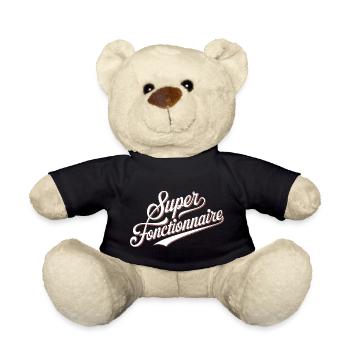 Super fonctionnaire - Nounours - noir - Devant