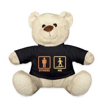 Surfer Strichfiguren - Teddy - Schwarz - Vorne