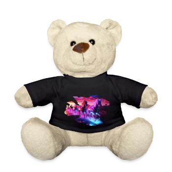 Elektrische Herde - Synthwave Horses - Teddy - Schwarz - Vorne