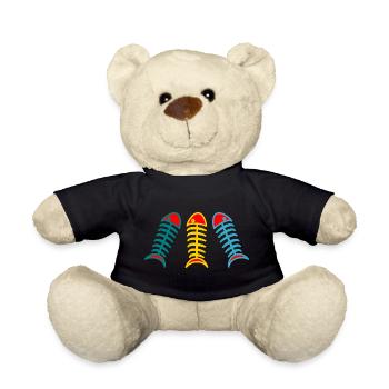 FISH. APRIL FOOL. HOLIDAY. SUMMER. HUMOR - Teddy Bear - black - Front