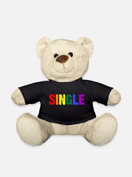 Single Regenbogen - Teddy - Schwarz