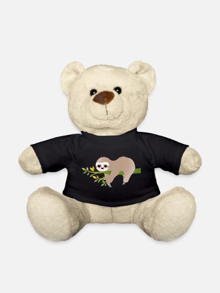Entspanntes Faultier – Charmantes Relax-Motiv - Teddy - Schwarz