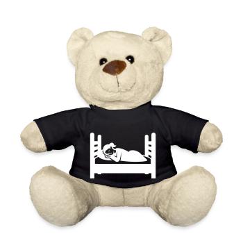 Dormir fatigué - Nounours - noir - Devant