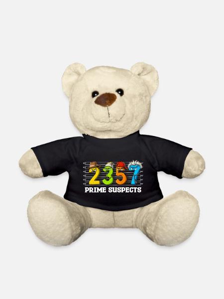 Lustige Mathe-Zahlen - Teddy - Schwarz