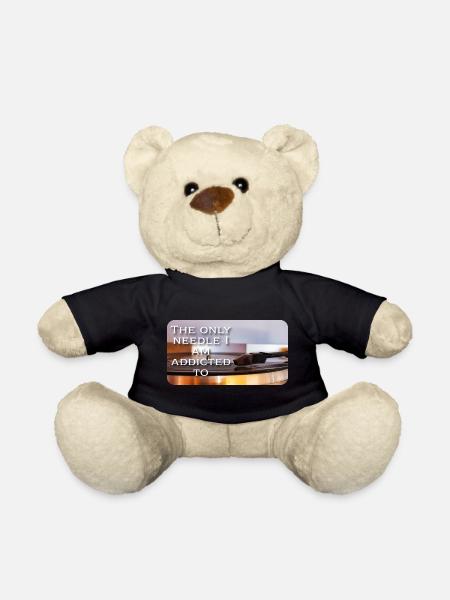 The only needle I am addicted to - Teddy Bear - black