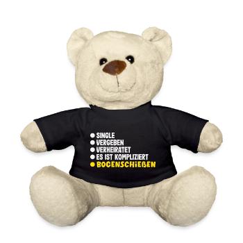 Ich gehe Bogenschießen - Teddy - Schwarz - Vorne