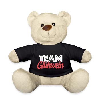 Team Glühwein Weihnachtsmarkt Weihnachten Spruch - Teddy - Schwarz - Vorne