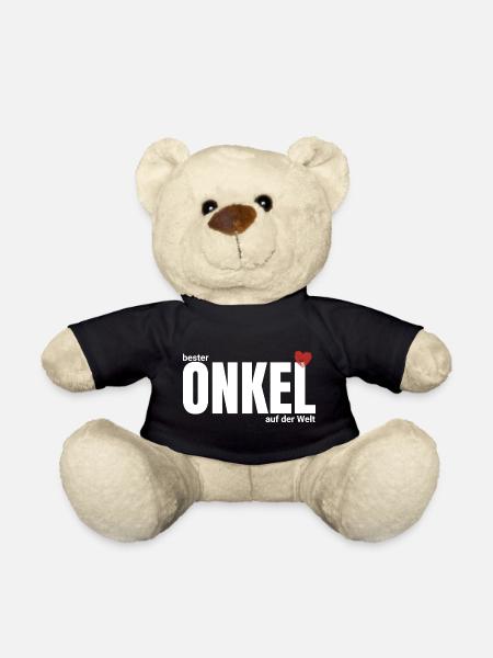 Bester Onkel der Welt – Großschrift - Teddy - Schwarz