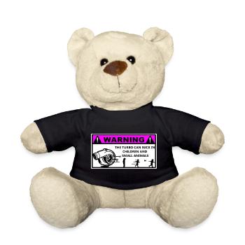 Turbo Warning Kids - Teddy - Schwarz - Vorne